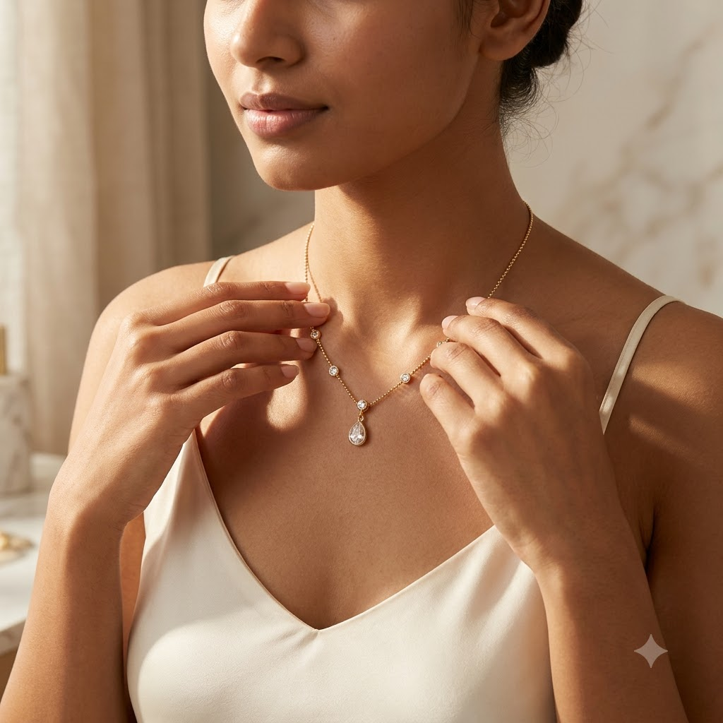 Celeste Teardrop Necklace