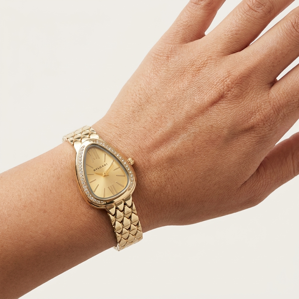 Vintage Teardrop Gold Watch