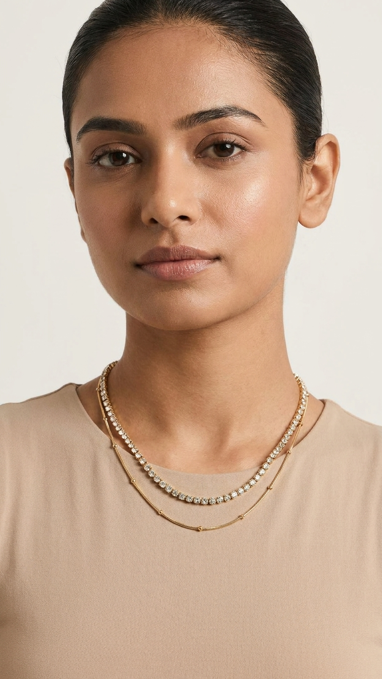 Luxe Layered Tennis Necklace