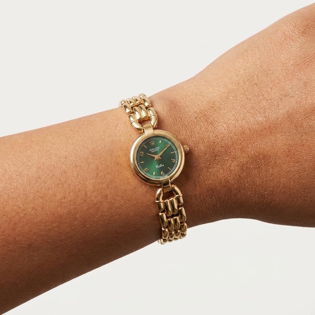Emerald Green Vintage Watch