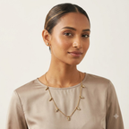 Celestial Star Charm Necklace & Earrings Set