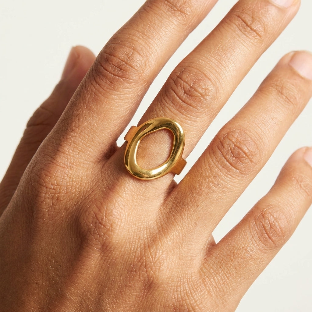 Aura Hollow Statement Ring