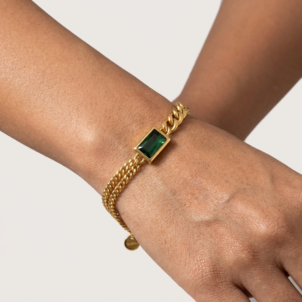 Emerald Link Bracelet