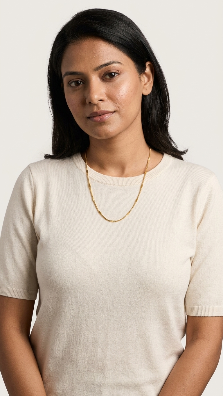 Solea Textured Snake Chain Necklace