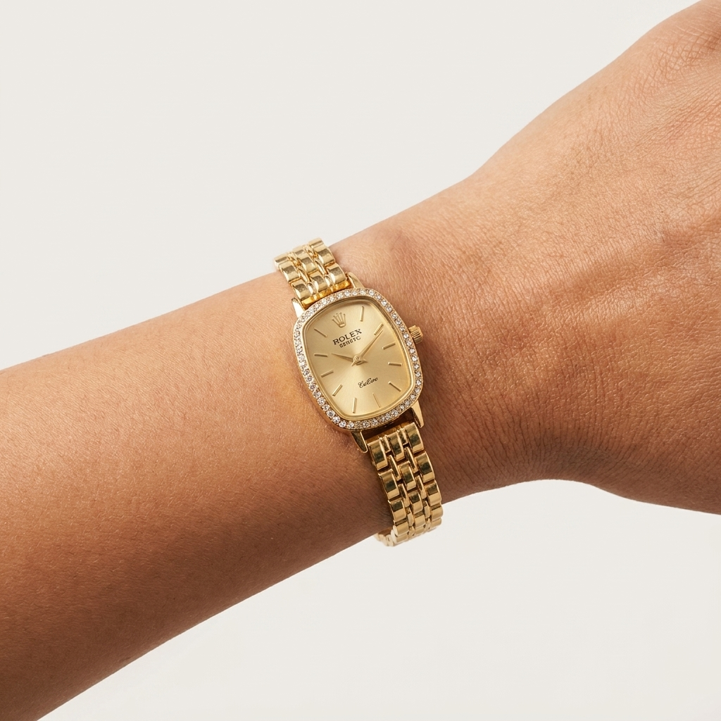 Vintage Oval Gold Watch