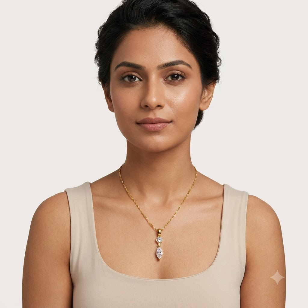 Elara Marquise Pendant Necklace
