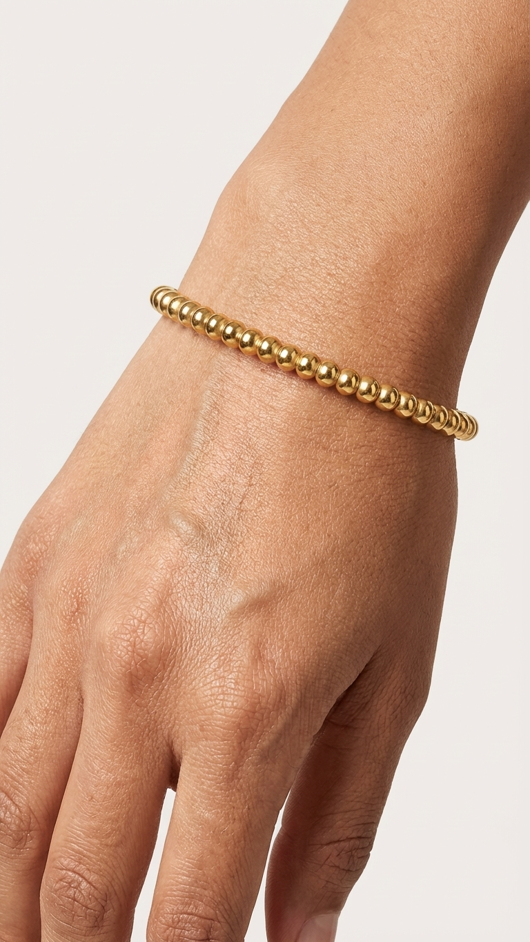 Dainty Gold Ball Bracelet