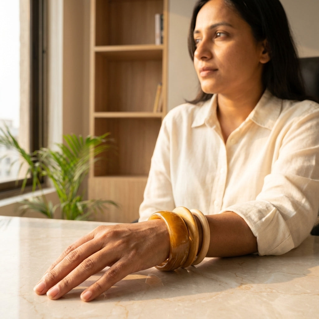 Desert Dune Bangle Stack
