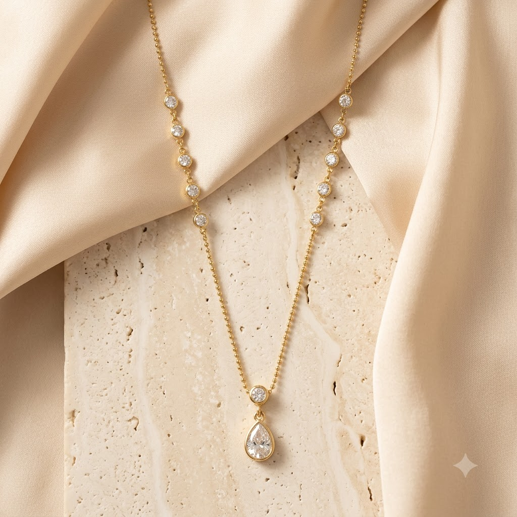 Celeste Teardrop Necklace