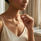 Luna Pearl Bar Necklace