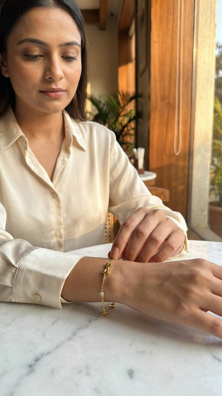Bow Charm Bracelet