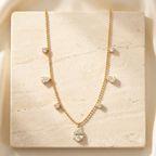 Celeste Teardrop Charm Necklace
