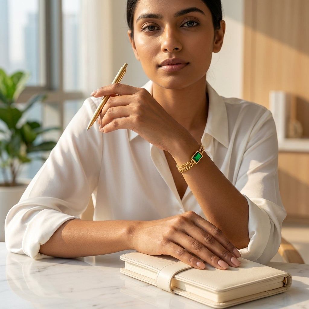 Emerald Link Bracelet