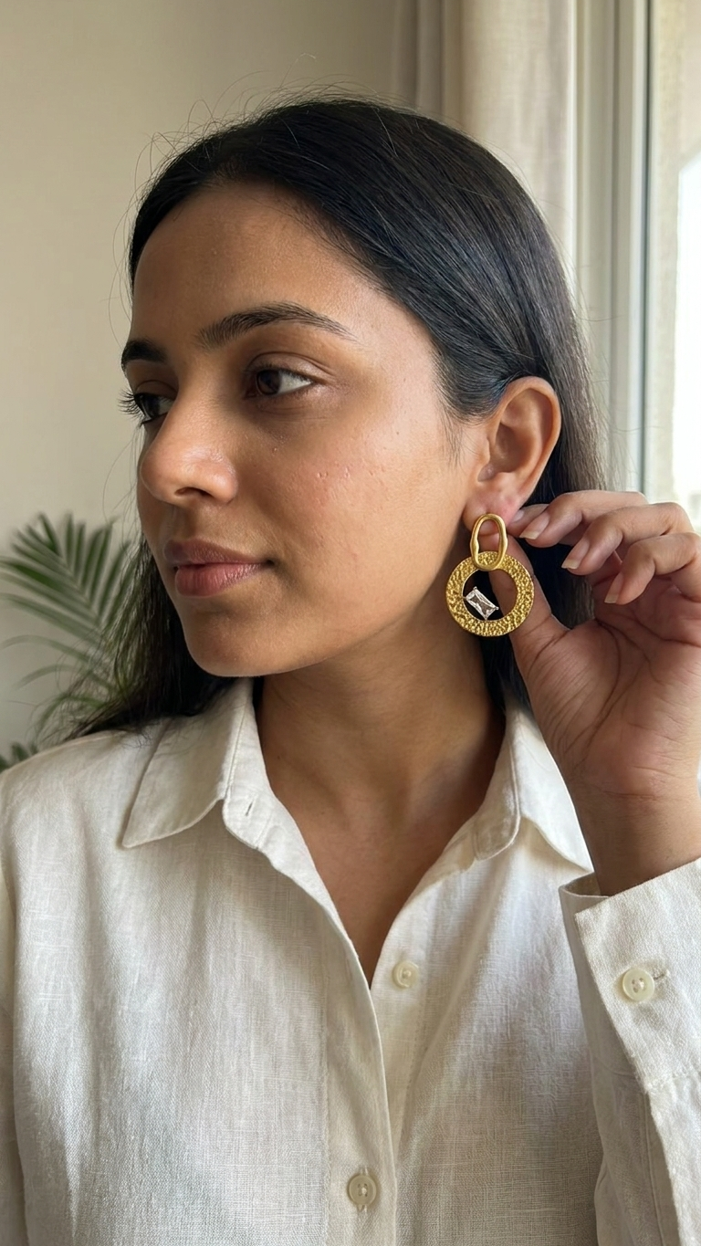 Aurielle Crystal Statement Earrings