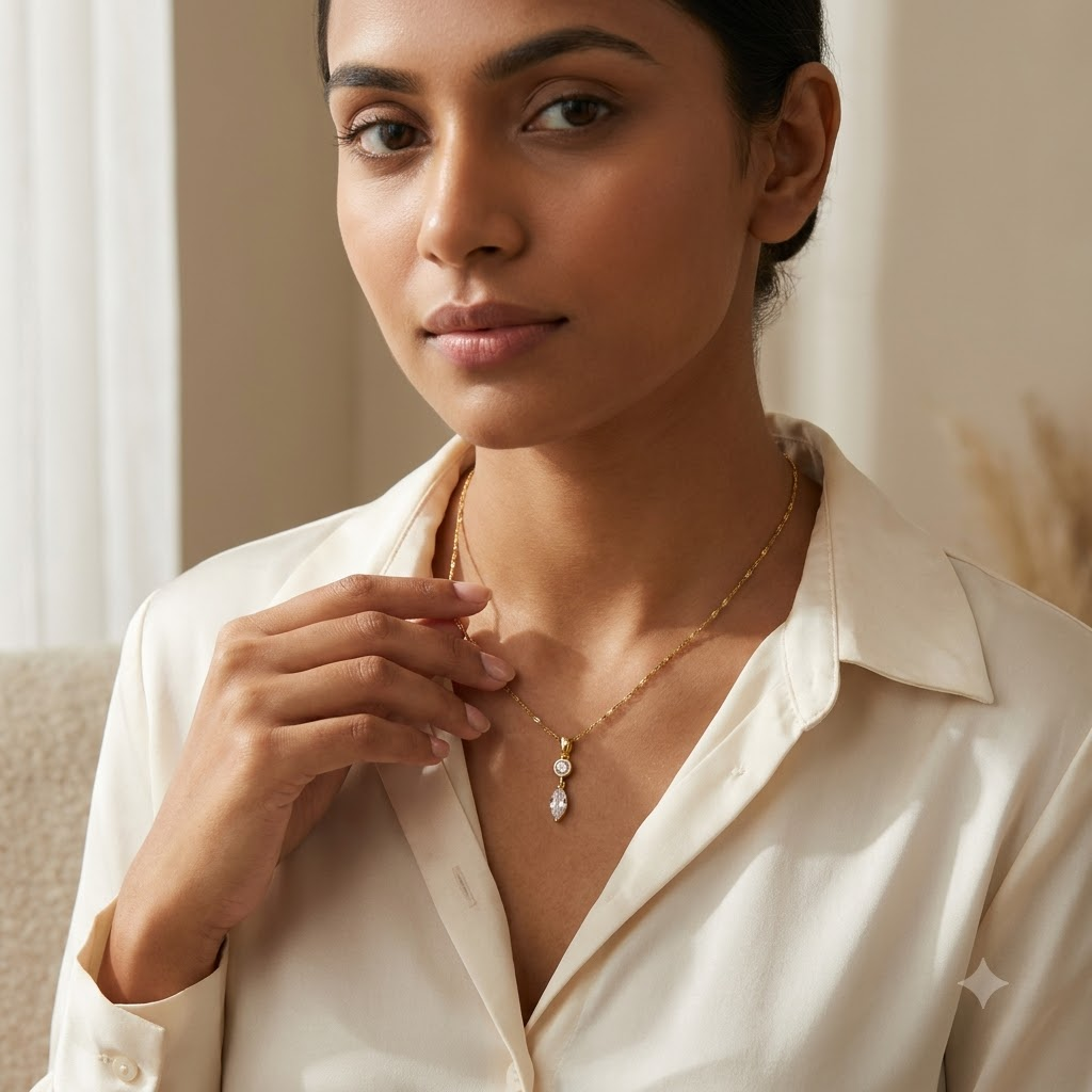 Elara Marquise Pendant Necklace