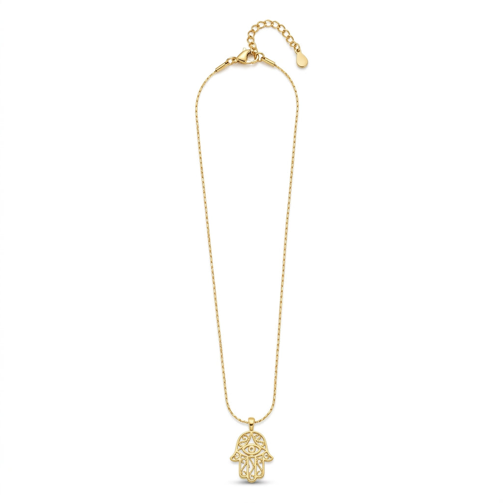 Hamsa Protection Necklace