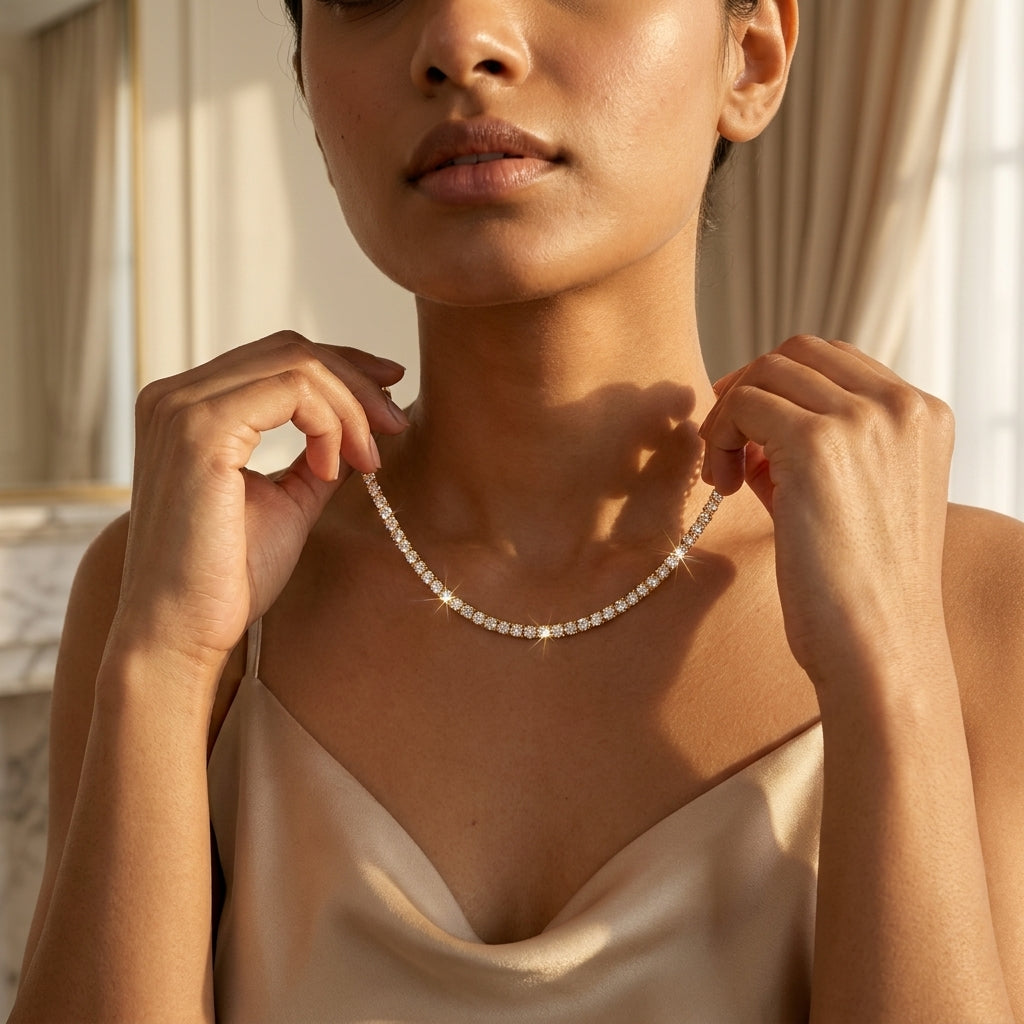 Celeste Tennis Necklace