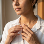 Crystal Tulip Gold Necklace
