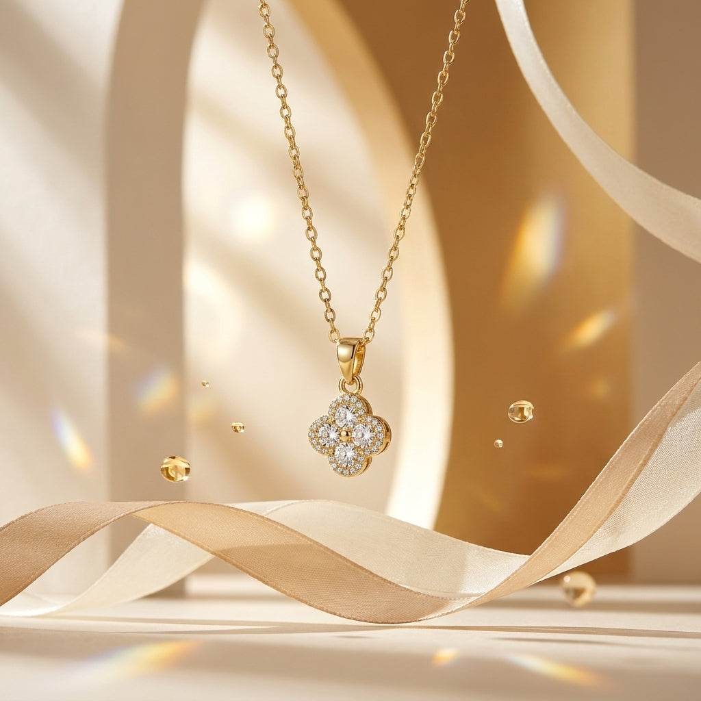 Celeste Clover Necklace
