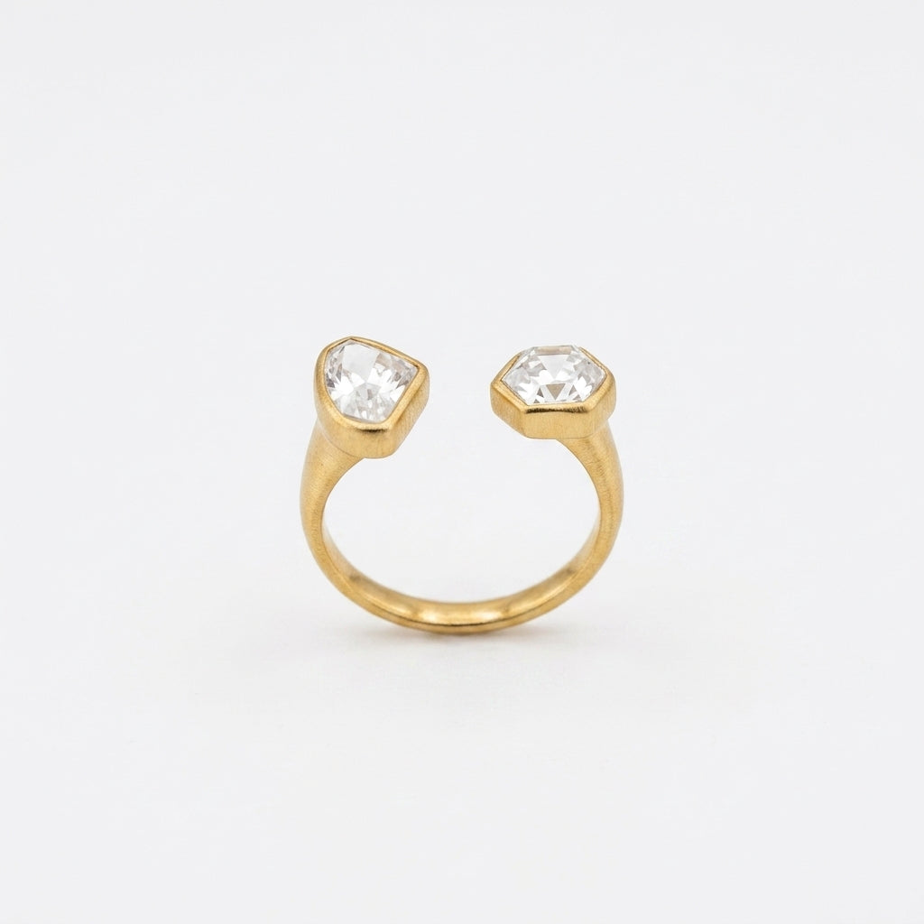 Twin Spark Open Ring