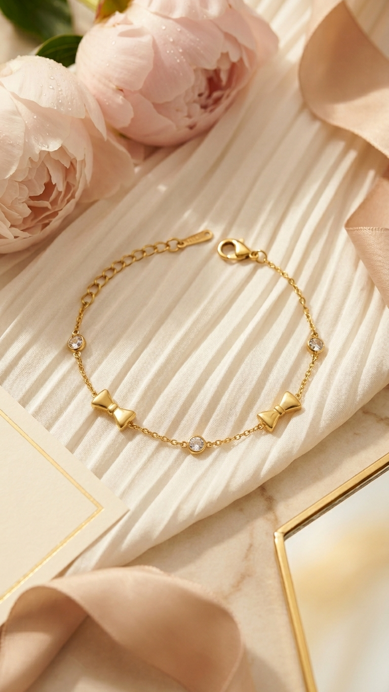 Bow Charm Bracelet