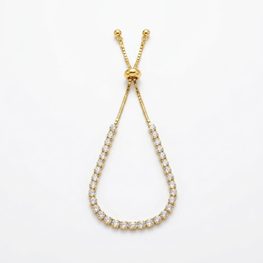 Celeste Tennis Slider Bracelet