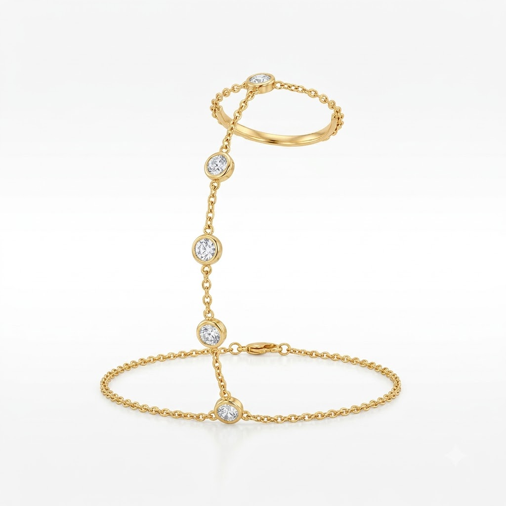 Celeste Crystal Hand Chain