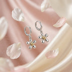 Daisy Charm Hoops