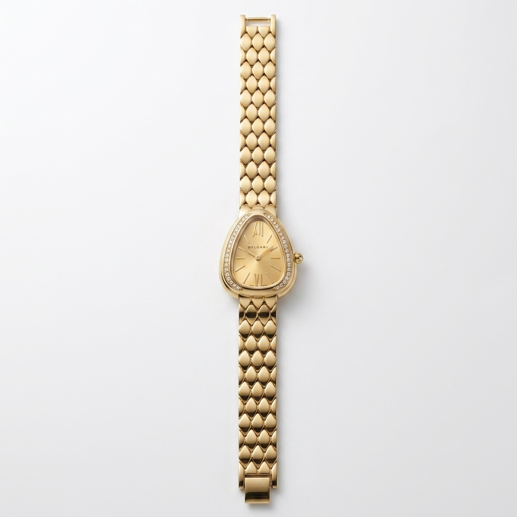 Vintage Teardrop Gold Watch