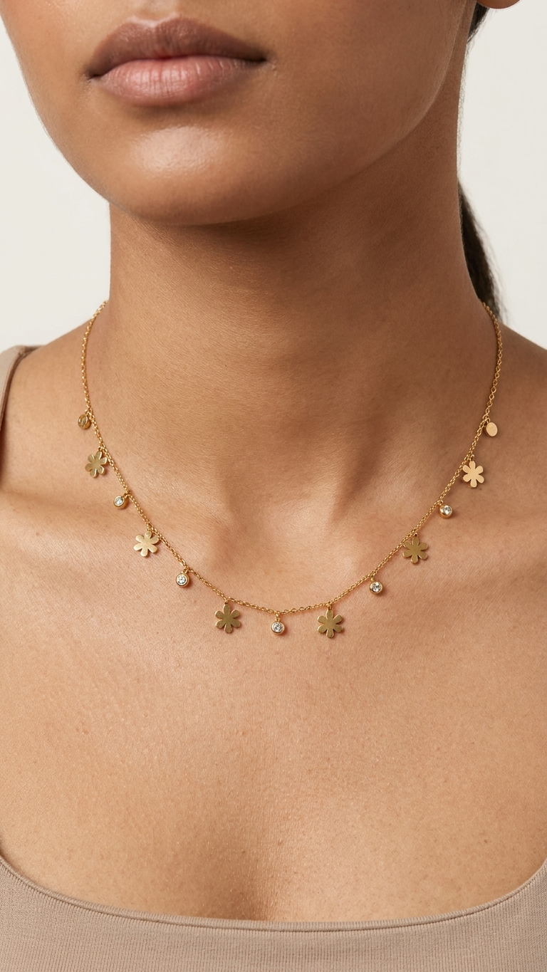 Floral Dainty Necklace