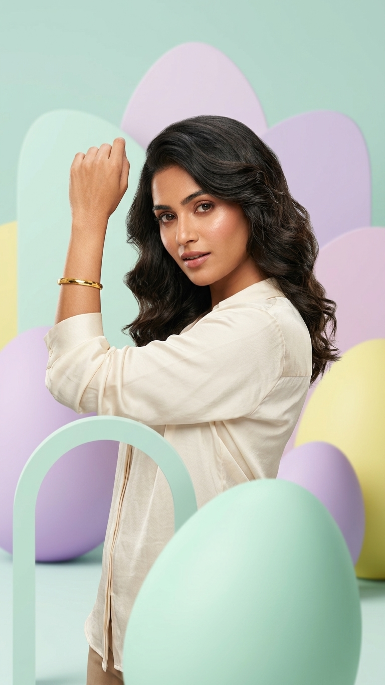 Minimal Textured Gold Bangle