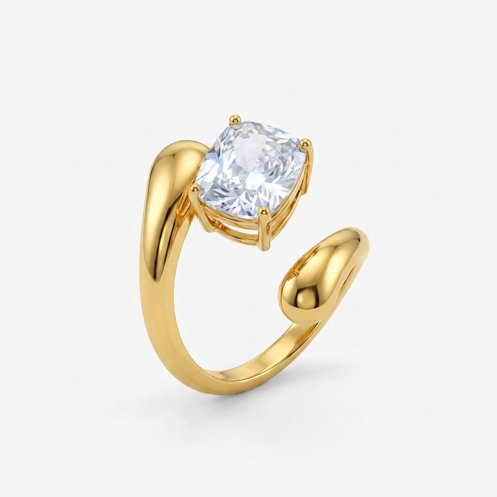 Solstice Open Solitaire Ring