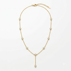 Serene Crystal Drop Necklace