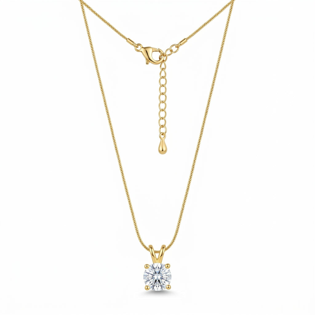 Classic Solitaire Necklace