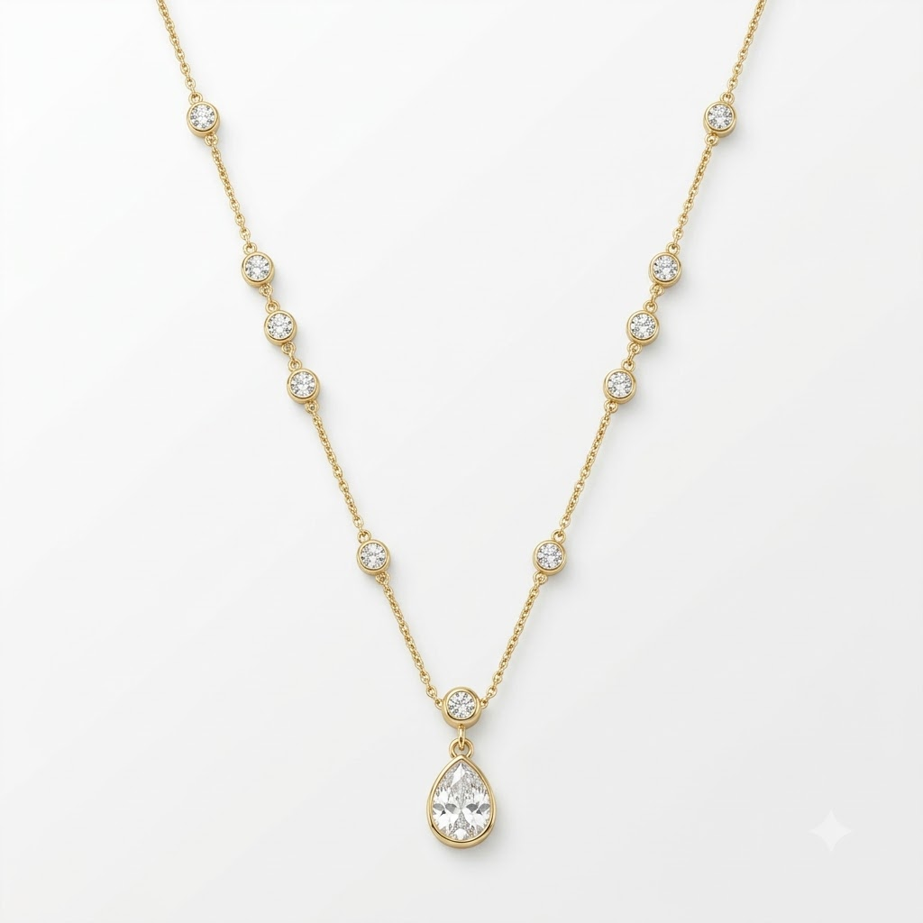 Celeste Teardrop Necklace