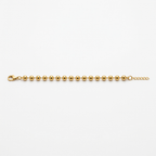 Gold Beaded Chain Bracelet