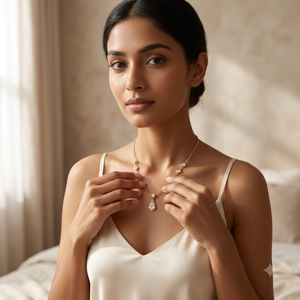 Celeste Teardrop Necklace