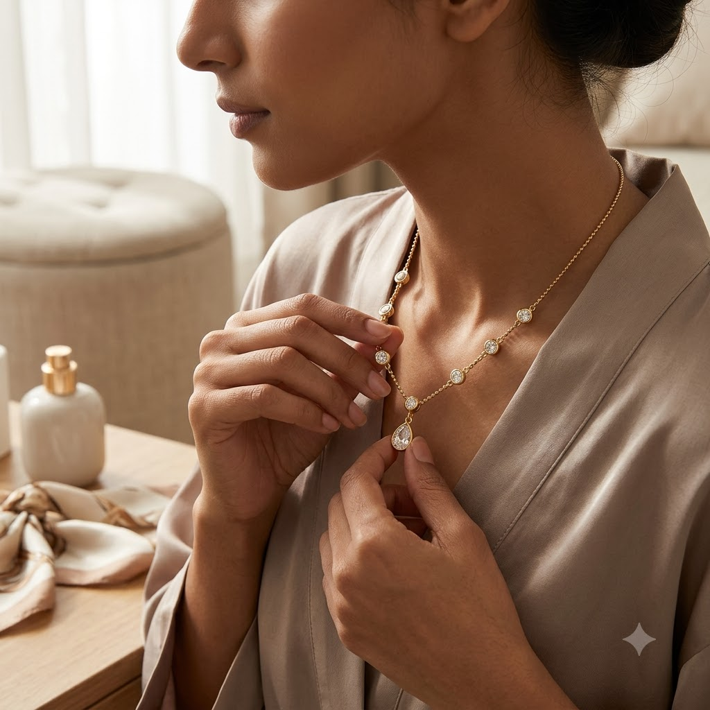 Celeste Teardrop Necklace