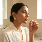 Luxe Dual Tone Statement Earrings