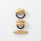 Minimalist Gold Hair Cuff Set