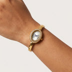 Crystal Bezel Bangle Watch