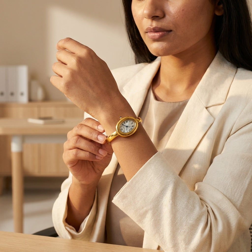 Classic Oval Bangle Watch