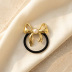 Pearl Bow Hair Tie