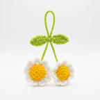 Handmade Daisy Flower Bag Charm