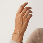 Gold tone Hand Chain