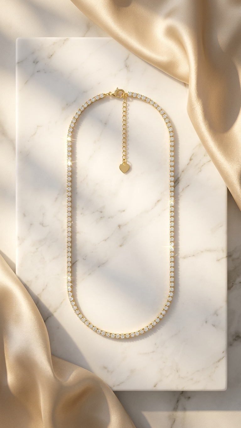 Celeste Tennis Necklace